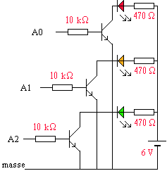 Schma lectrique du feu tricolore
